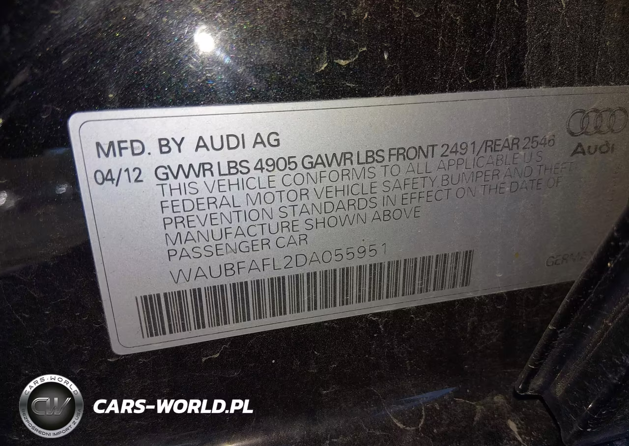 2013 Audi A4 2.0T Premium VIN:WAUBFAFL2DA055951 - 9