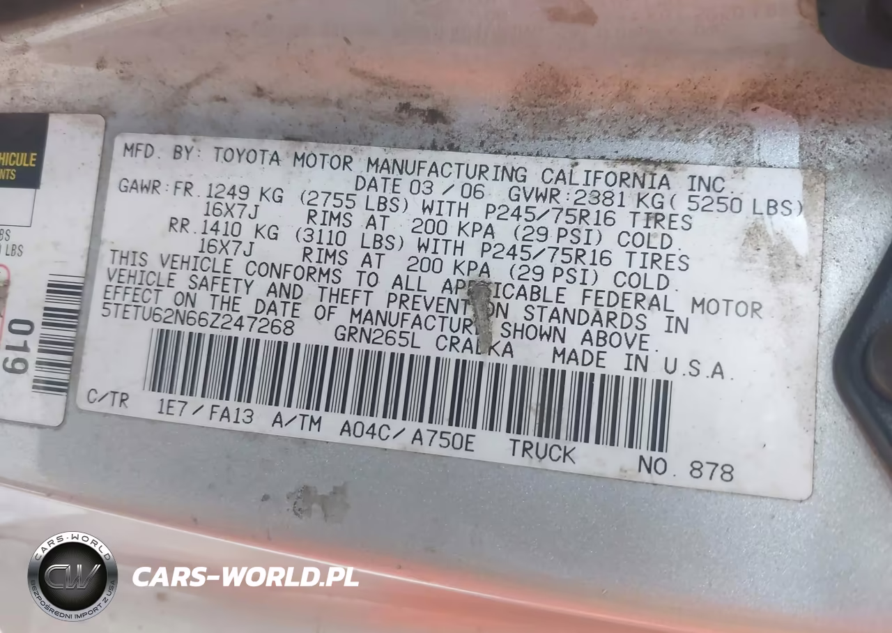 2006 Toyota Tacoma Prerunner V6 VIN:5TETU62N66Z247268 - 9