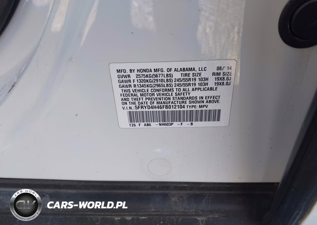 2015 Acura Mdx Technology Package VIN:5FRYD4H46FB012104 - 9