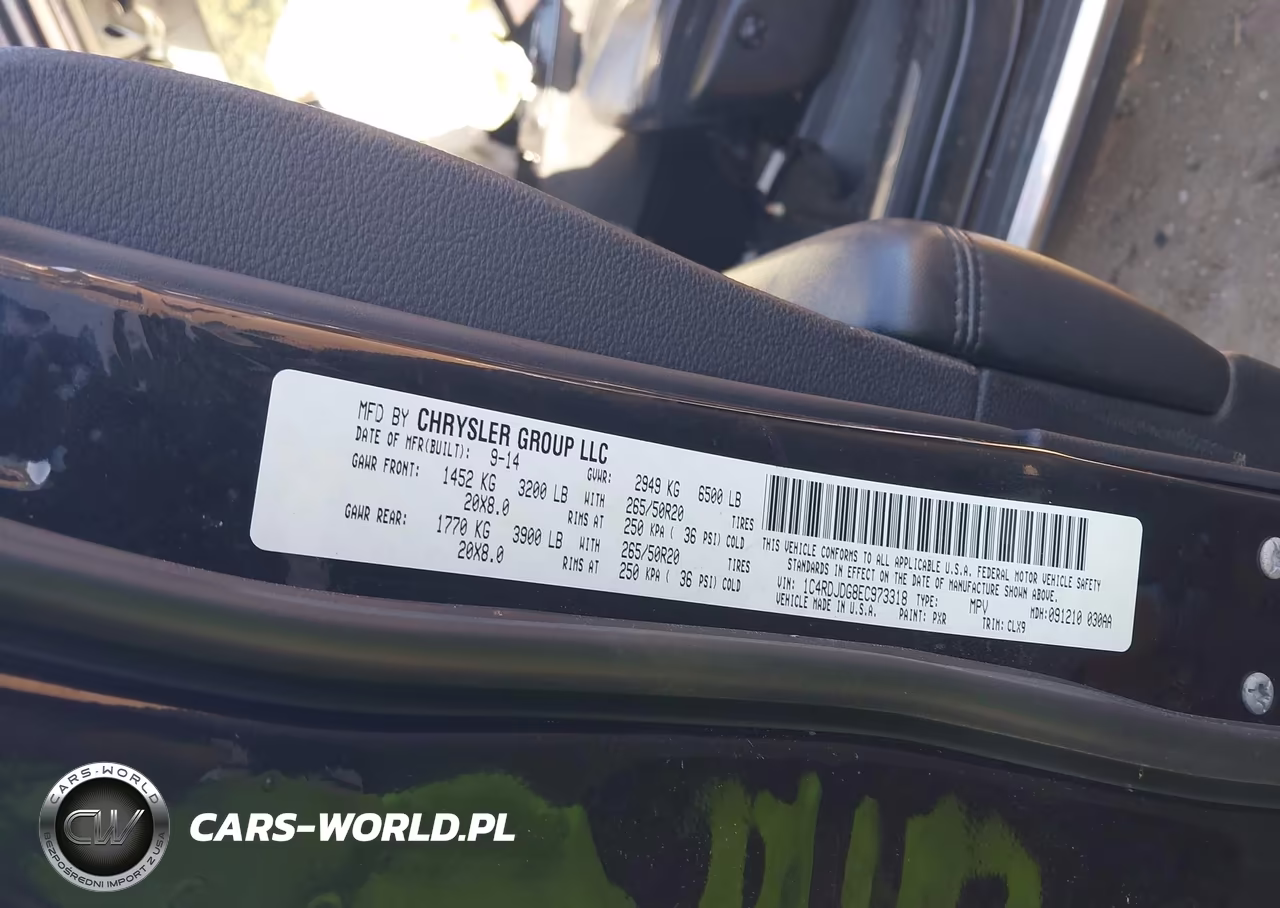 2014 Dodge Durango Limited VIN:1C4RDJDG8EC973318 - 9