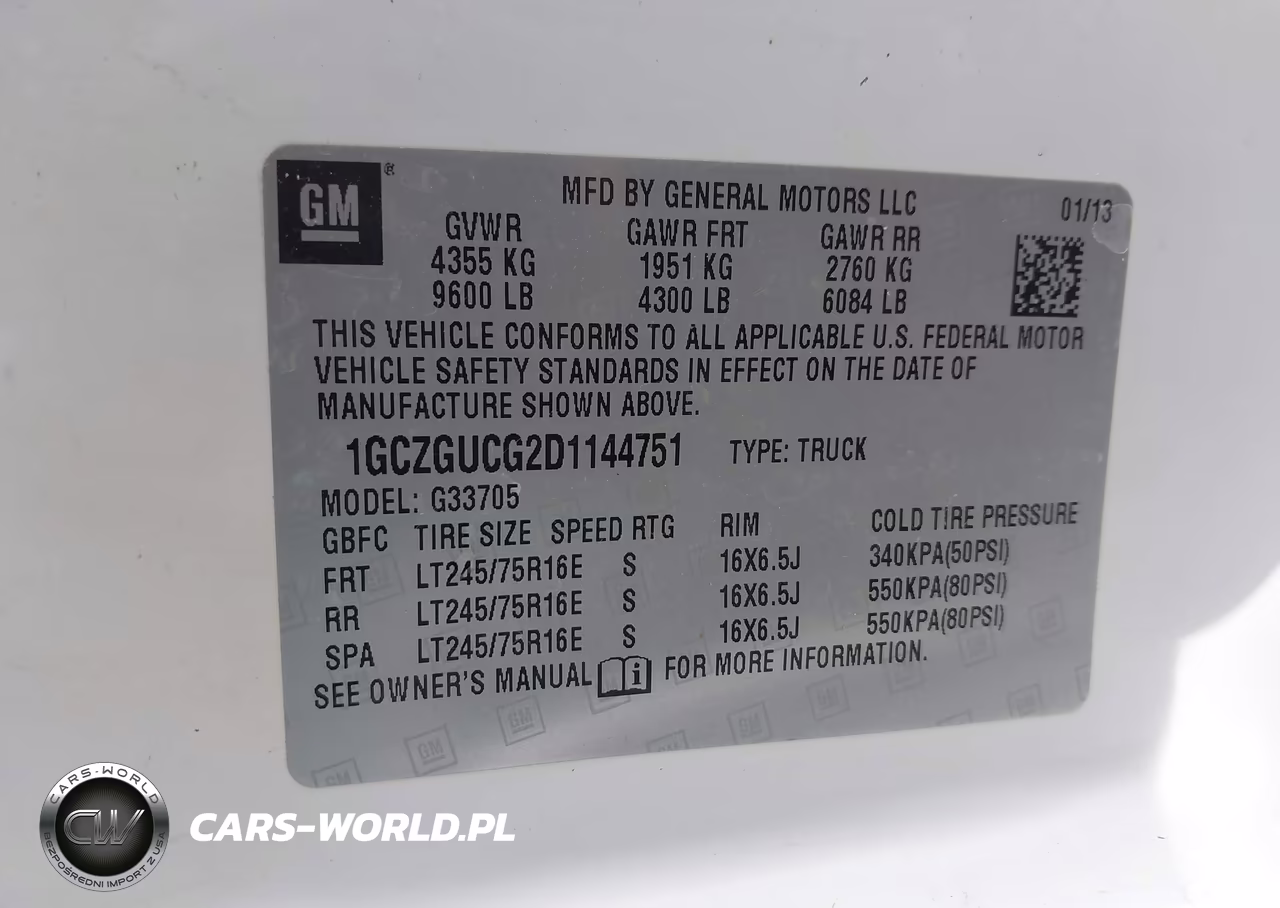 2013 Chevrolet Express 3500 Work Van VIN:1GCZGUCG2D1144751 - 9