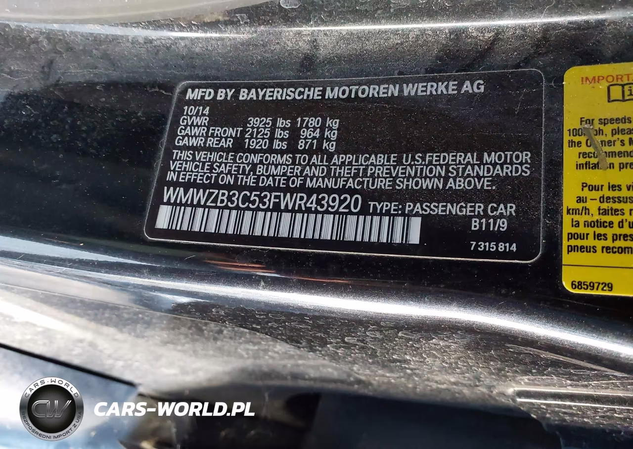 2015 Mini Countryman Cooper VIN:WMWZB3C53FWR43920 - 9