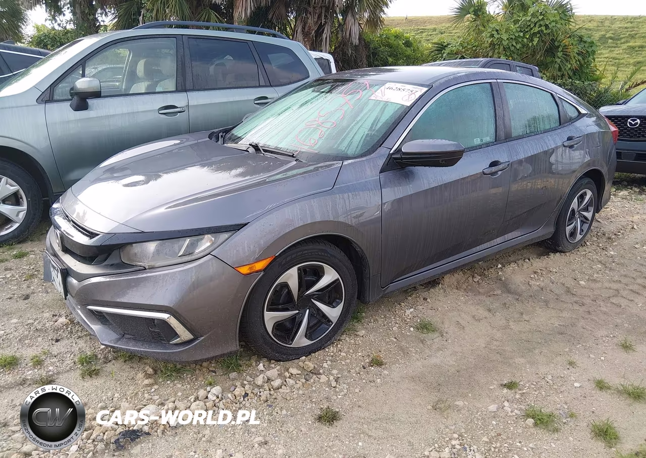2019 Honda Civic Lx VIN:19XFC2F66KE007425 - 2