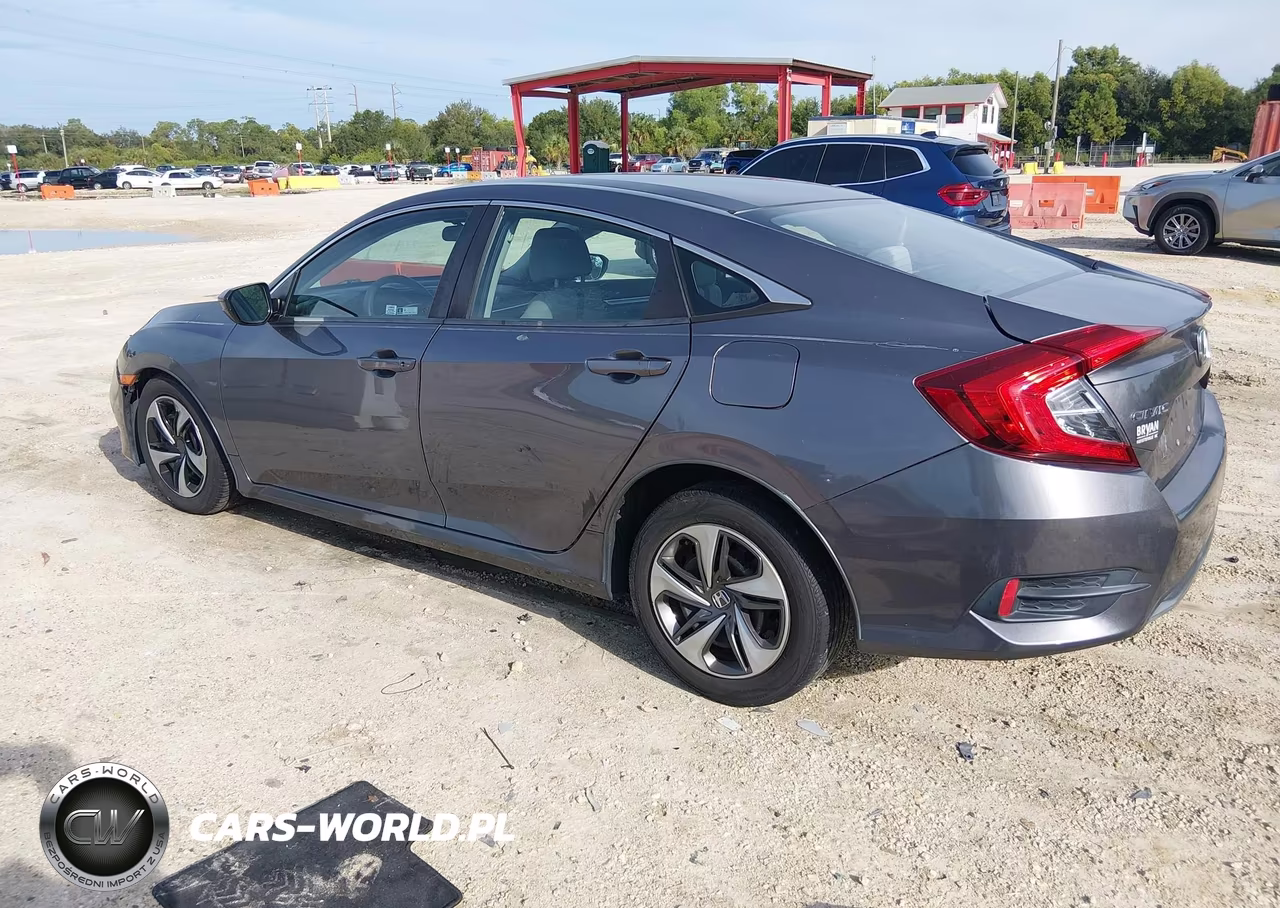 2019 Honda Civic Lx VIN:19XFC2F66KE007425 - 3