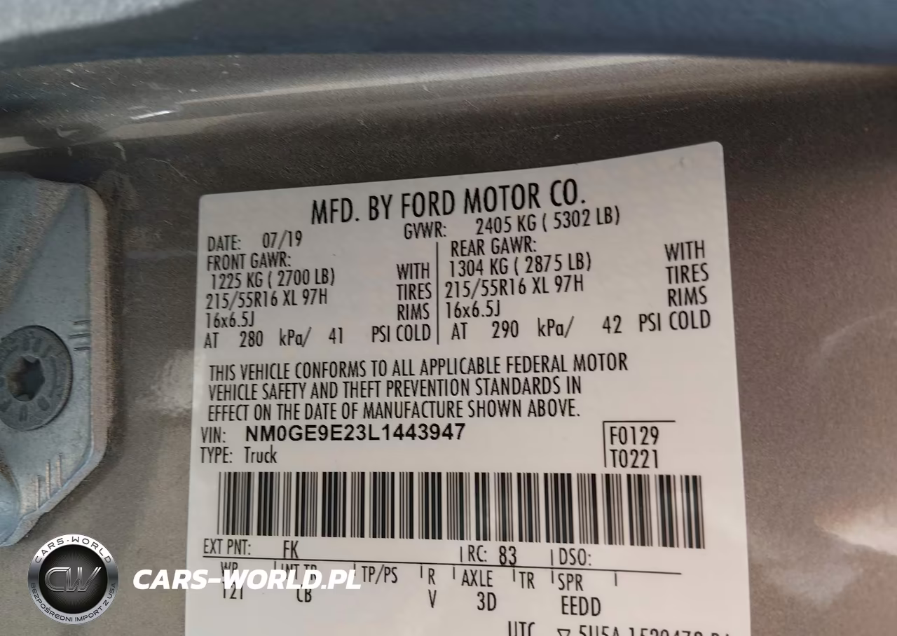 2020 Ford Transit Connect Xl Passenger VIN:NM0GE9E23L1443947 - 9
