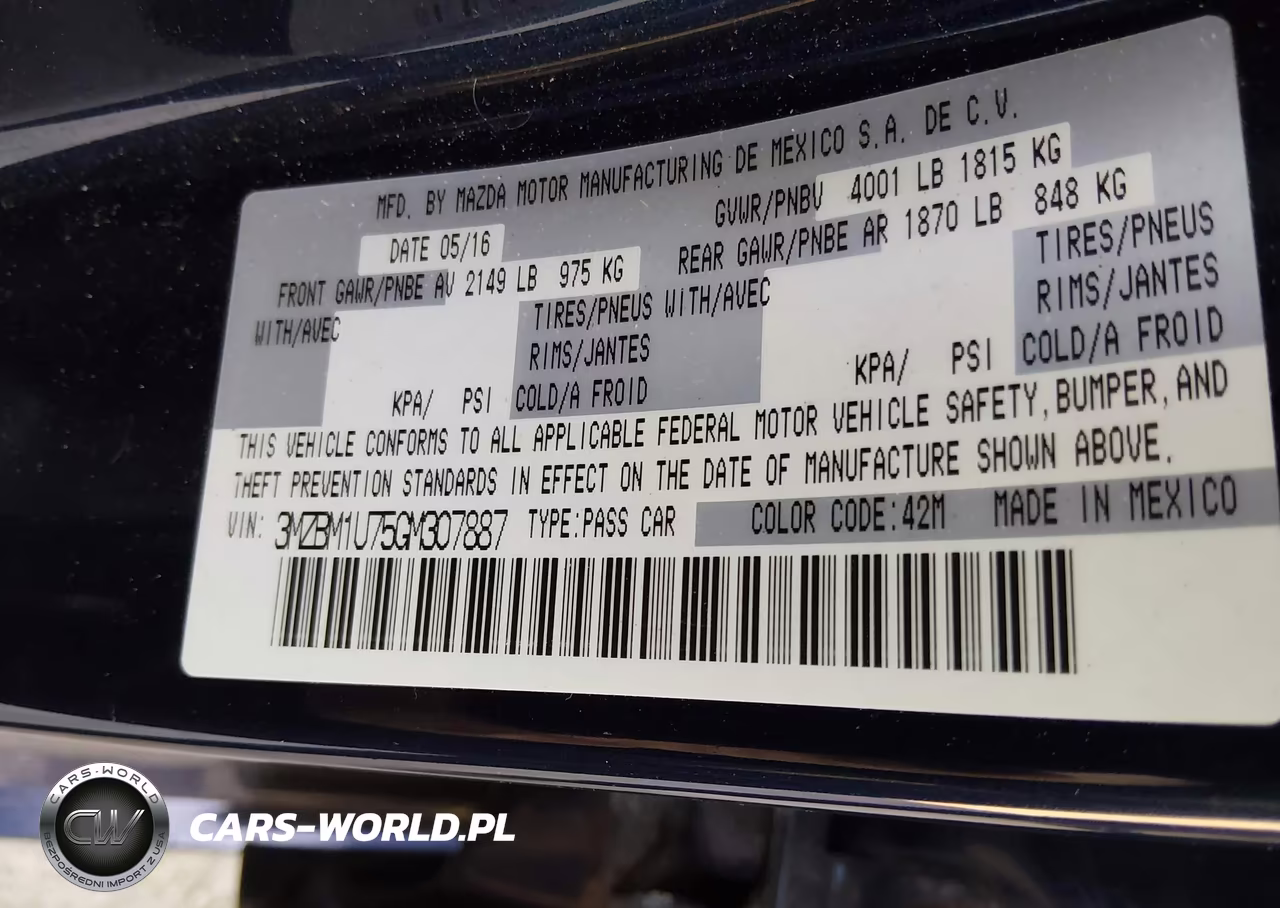 2016 Mazda Mazda3 I Sport VIN:3MZBM1U75GM307887 - 9