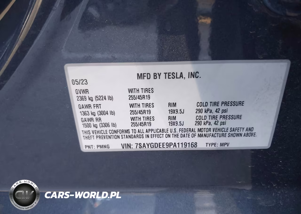 2023 Tesla Model Y Awd-Long Range Dual Motor All-Wheel Drive VIN:7SAYGDEE9PA119168 - 9