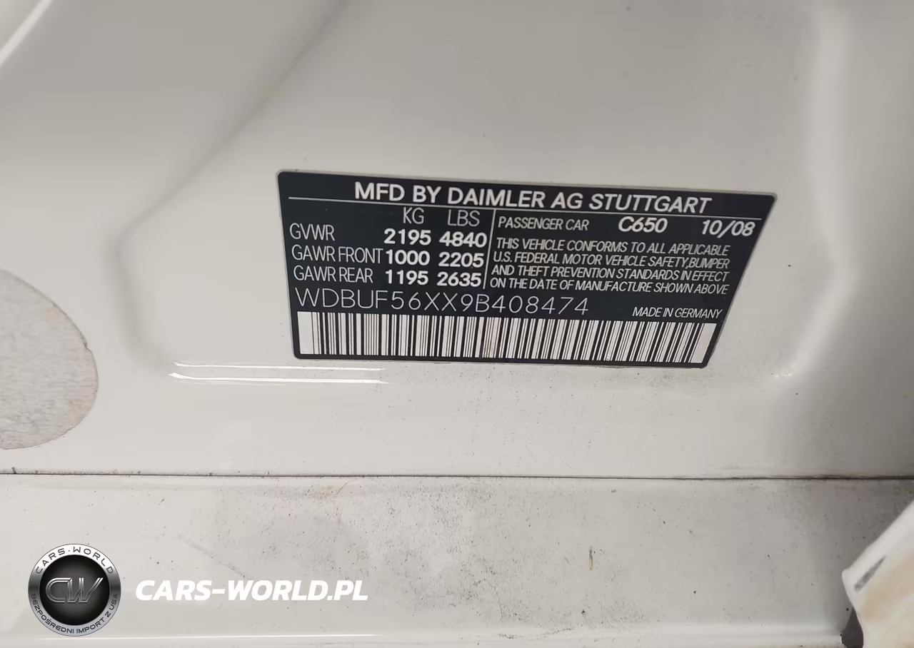 2009 Mercedes-Benz E 350 VIN:WDBUF56XX9B408474 - 9