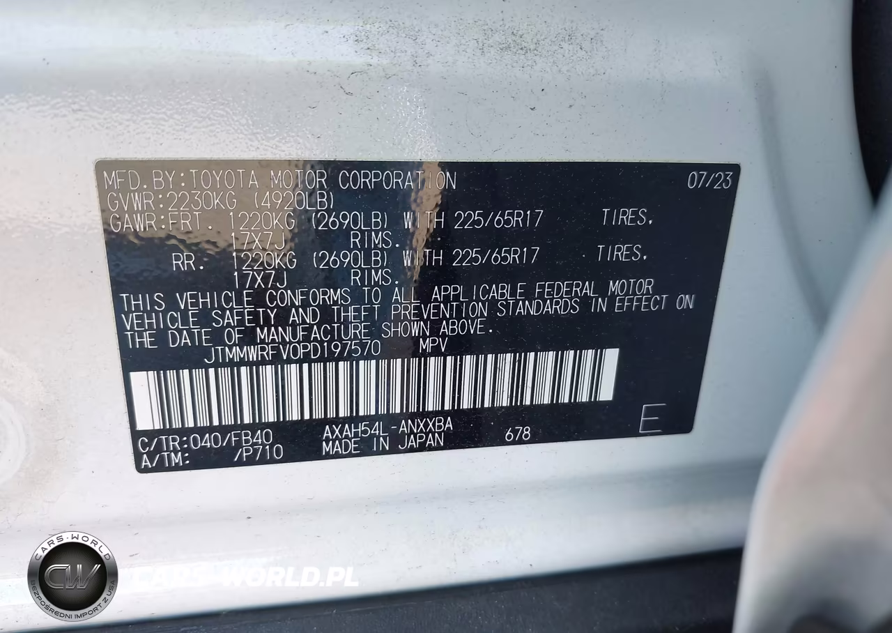 2023 Toyota Rav4 Hybrid Le VIN:JTMMWRFV0PD197570 - 9