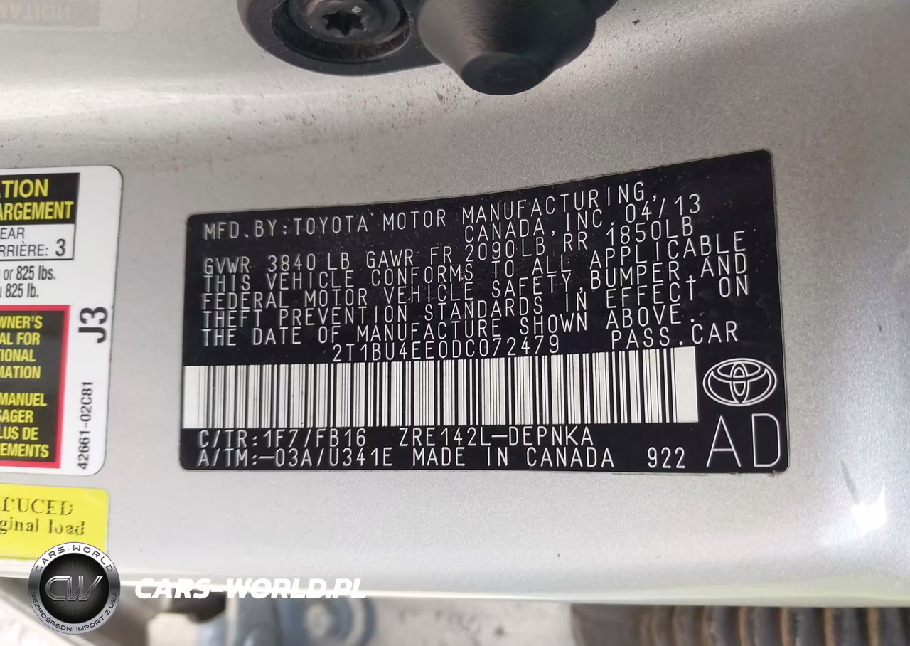 2013 Toyota Corolla Le VIN:2T1BU4EE0DC072479 - 9