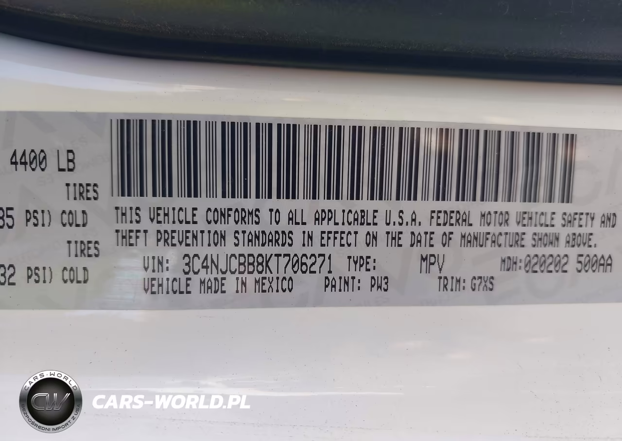 2019 Jeep Compass Sun And Wheel Fwd VIN:3C4NJCBB8KT706271 - 9