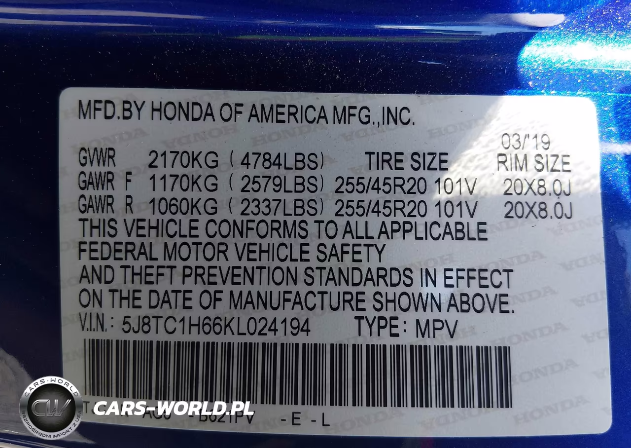 2019 Acura Rdx A-Spec Package VIN:5J8TC1H66KL024194 - 9