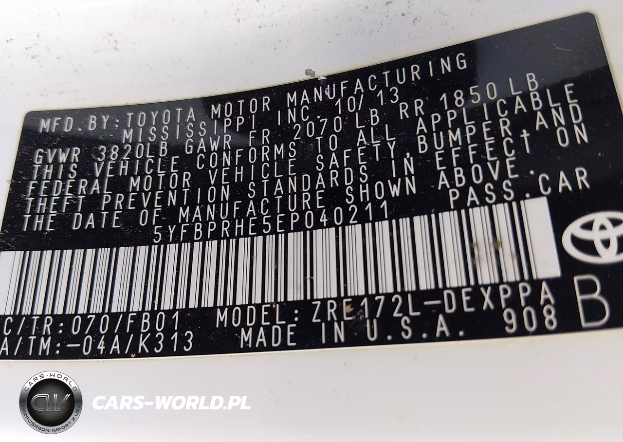 2014 Toyota Corolla Le Eco Plus VIN:5YFBPRHE5EP040211 - 9