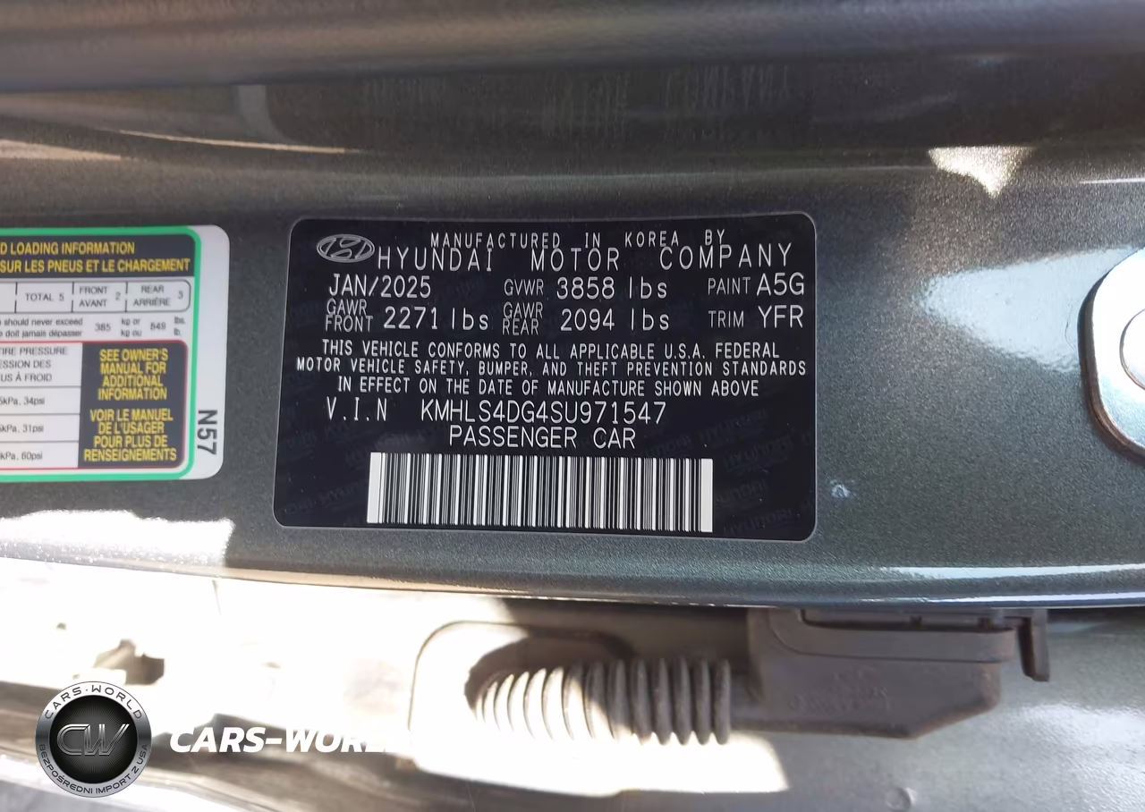 2025 Hyundai Elantra Sel Convenience VIN:KMHLS4DG4SU971547 - 9