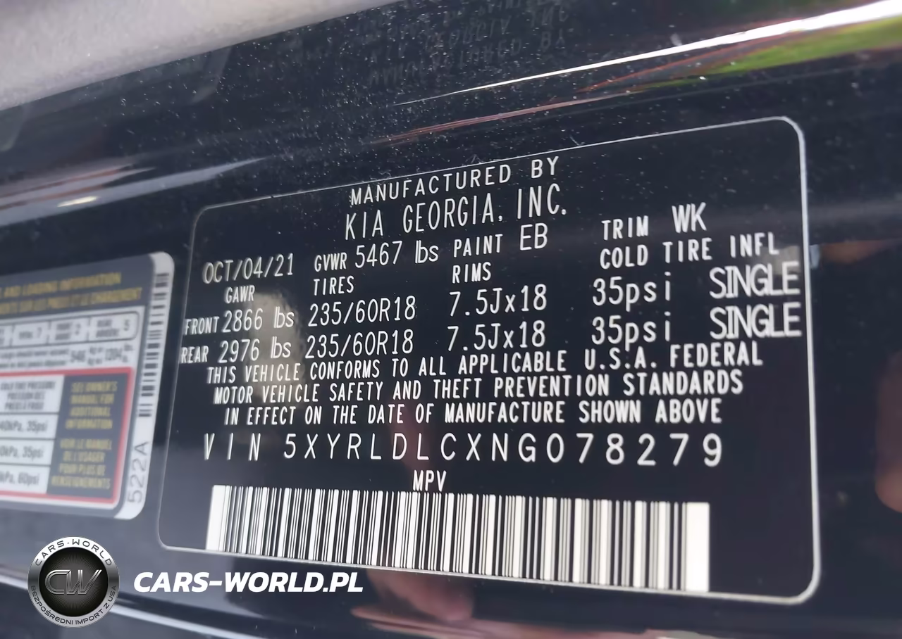2022 Kia Sorento X-Line S VIN:5XYRLDLCXNG078279 - 9