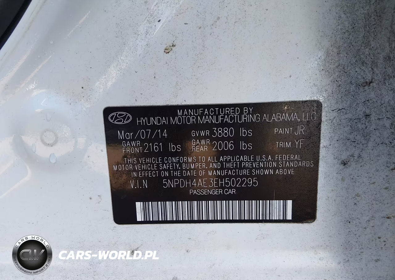2014 Hyundai Elantra Limited VIN:5NPDH4AE3EH502295 - 9