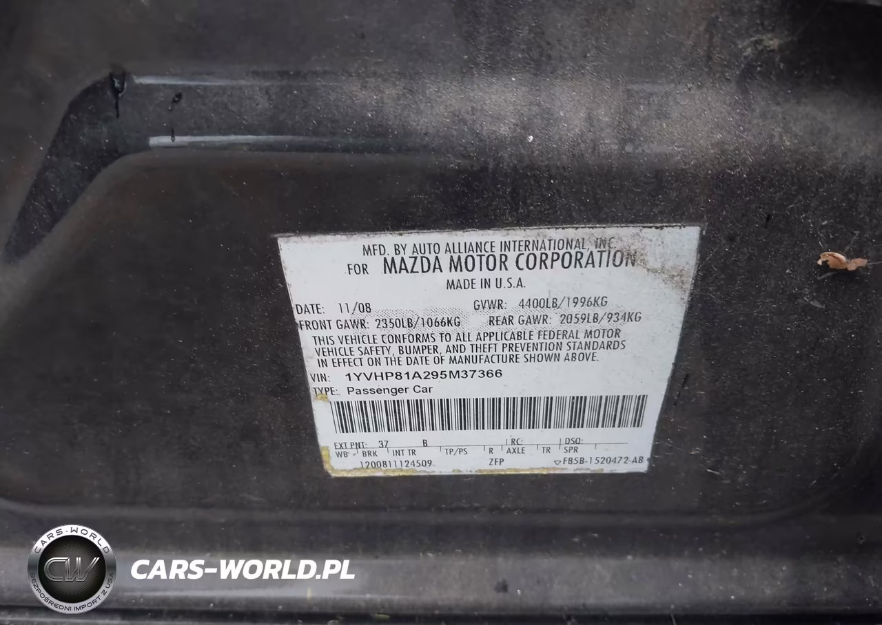 2009 Mazda Mazda6 I Sport VIN:1YVHP81A295M37366 - 9