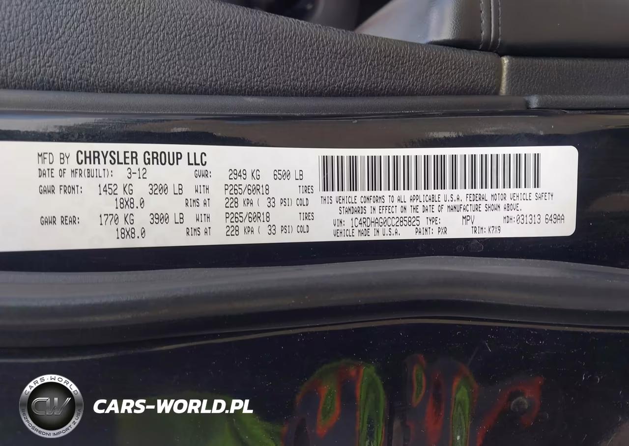 2012 Dodge Durango Sxt VIN:1C4RDHAG0CC285825 - 9