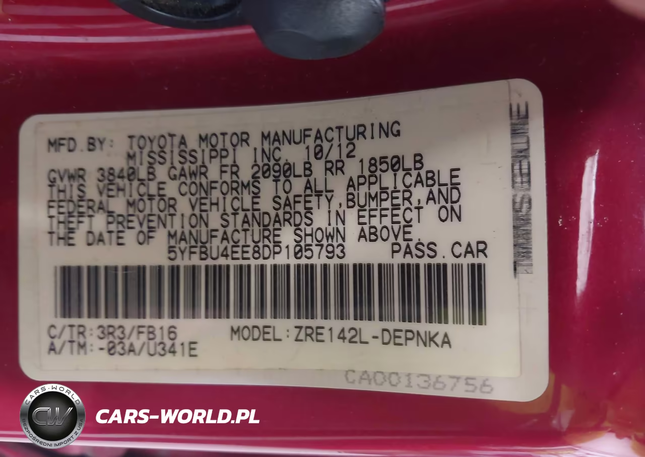2013 Toyota Corolla Le VIN:5YFBU4EE8DP105793 - 9