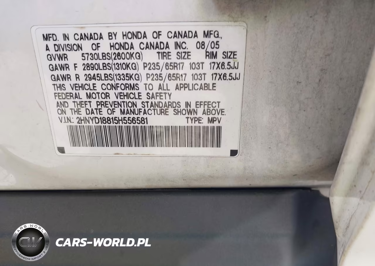 2005 Acura Mdx VIN:2HNYD18815H556581 - 9