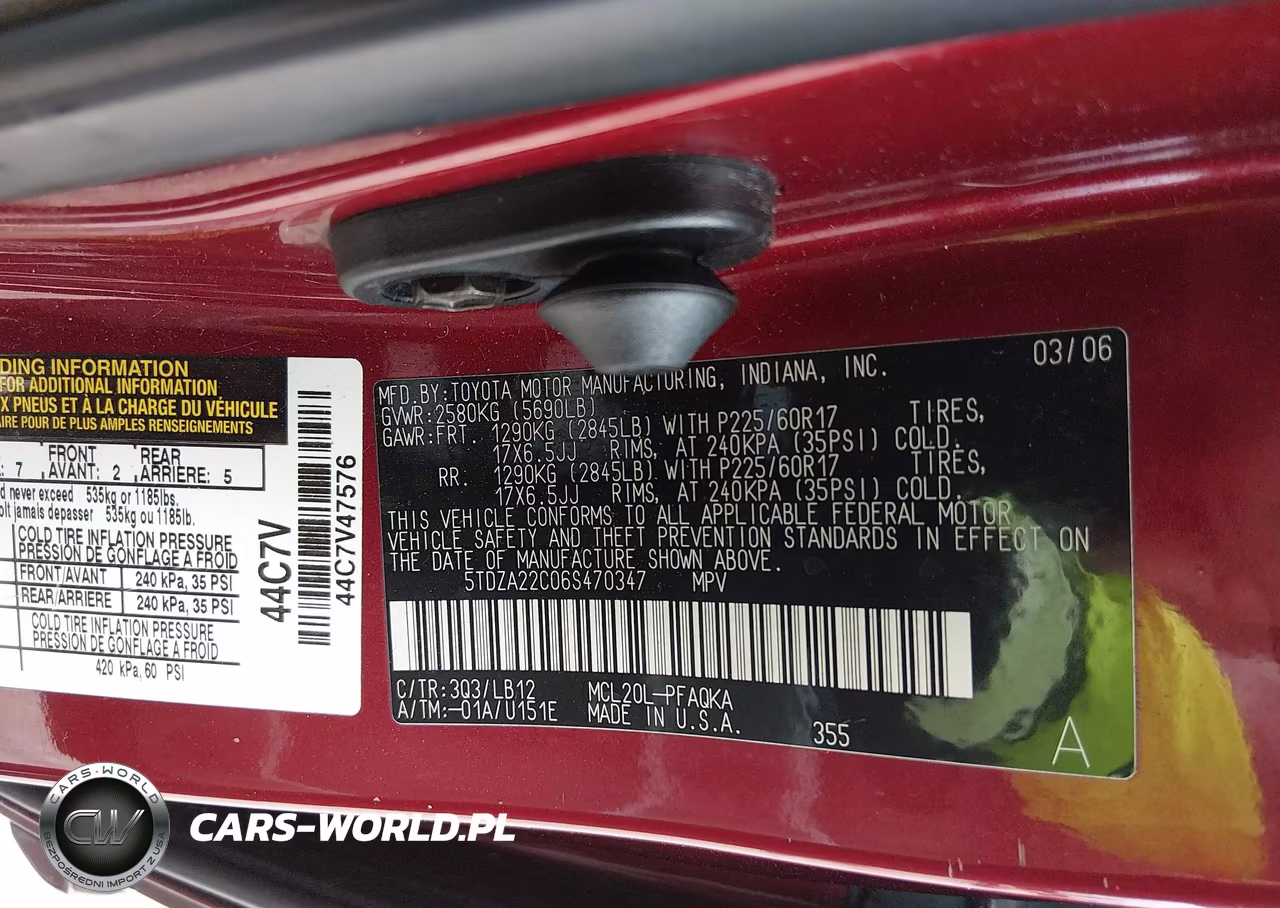 2006 Toyota Sienna Xle Limited VIN:5TDZA22C06S470347 - 9