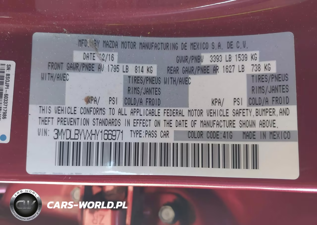 2017 Toyota Yaris Ia VIN:3MYDLBYVXHY166971 - 9