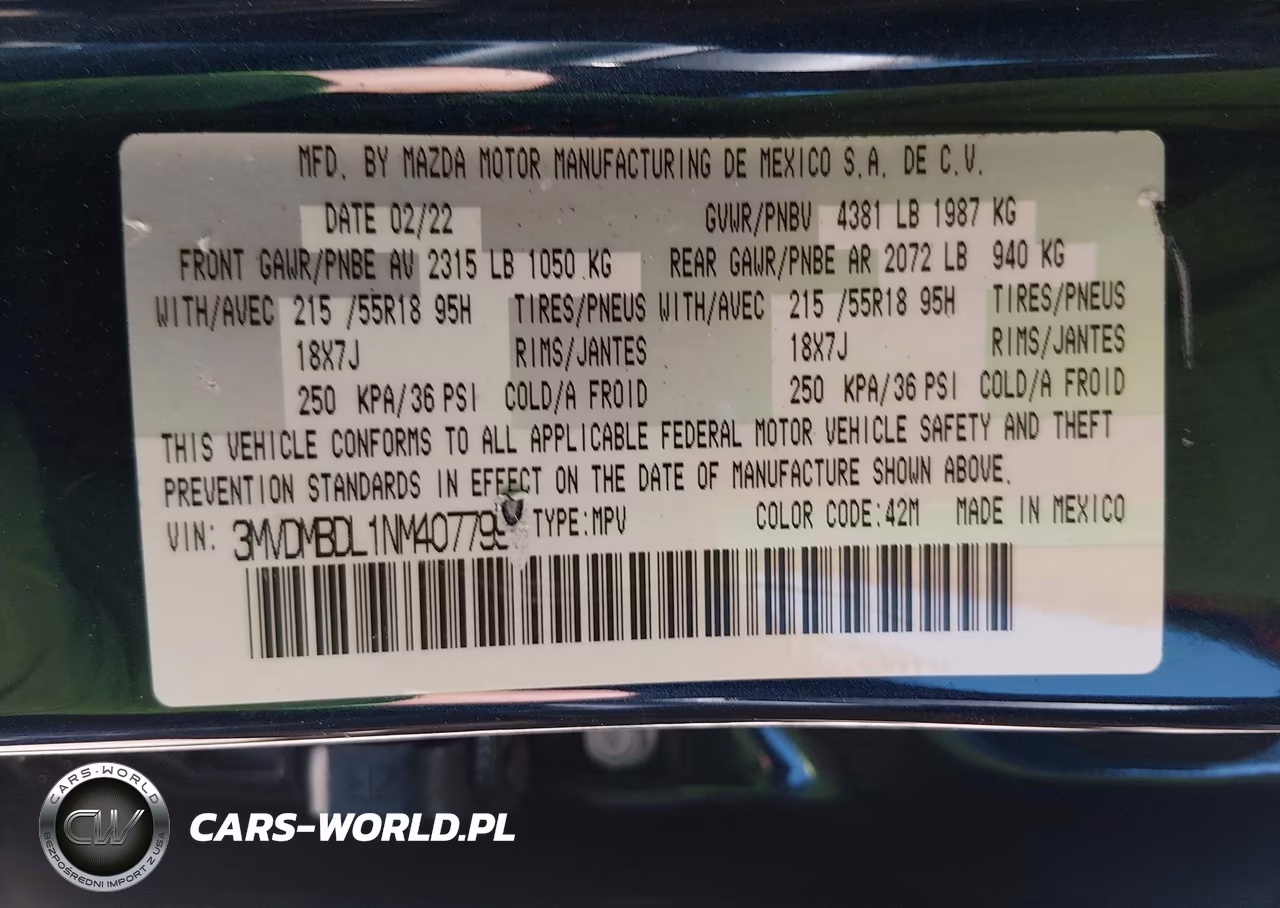 2022 Mazda Cx-30 Premium VIN:3MVDMBDL1NM407799 - 9