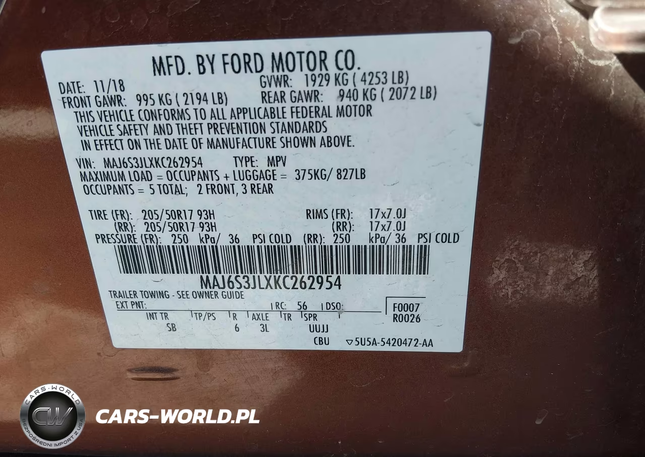 2019 Ford Ecosport Ses VIN:MAJ6S3JLXKC262954 - 9