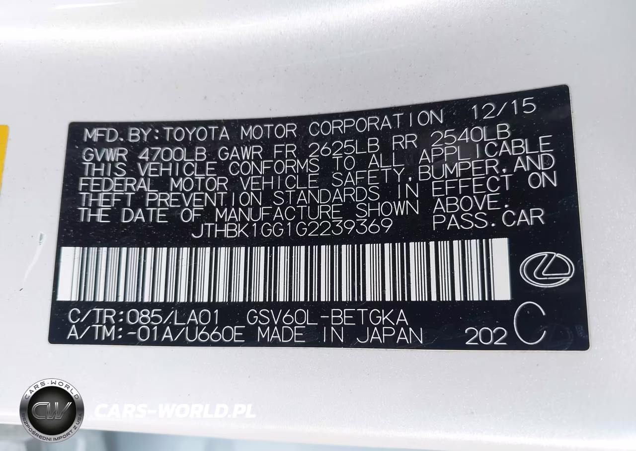 2016 Lexus Es 350 VIN:JTHBK1GG1G2239369 - 9