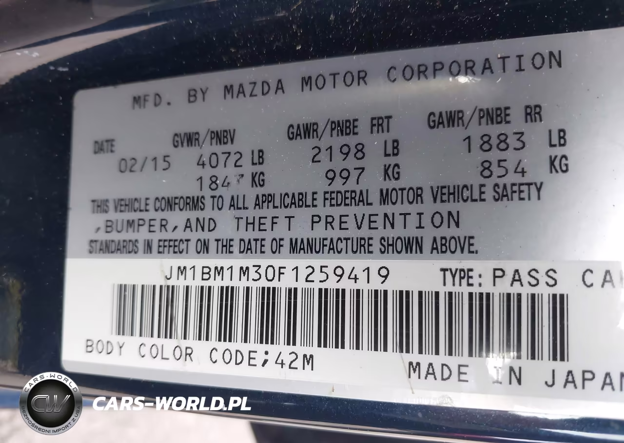 2015 Mazda Mazda3 S Grand Touring VIN:JM1BM1M30F1259419 - 9