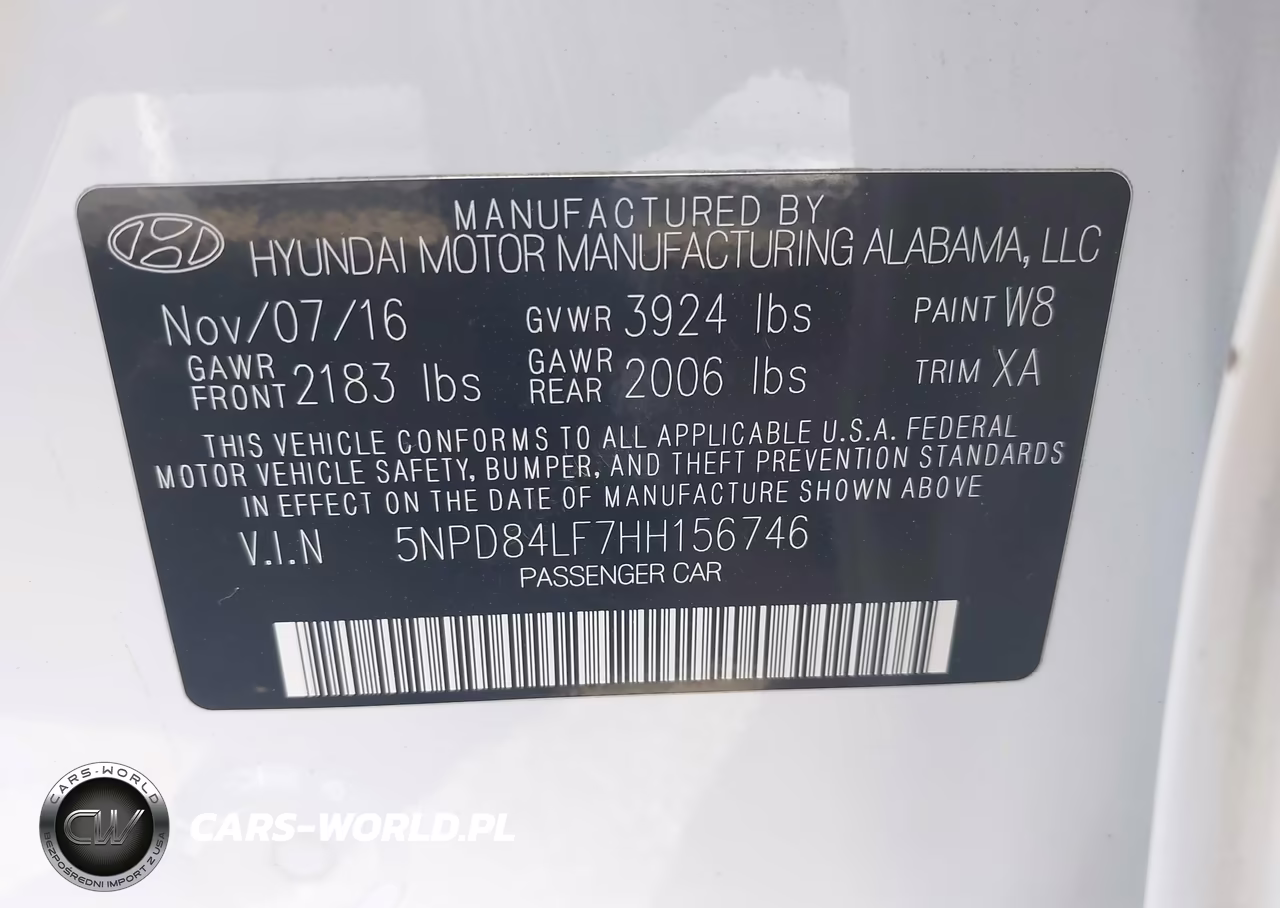 2017 Hyundai Elantra Se VIN:5NPD84LF7HH156746 - 9