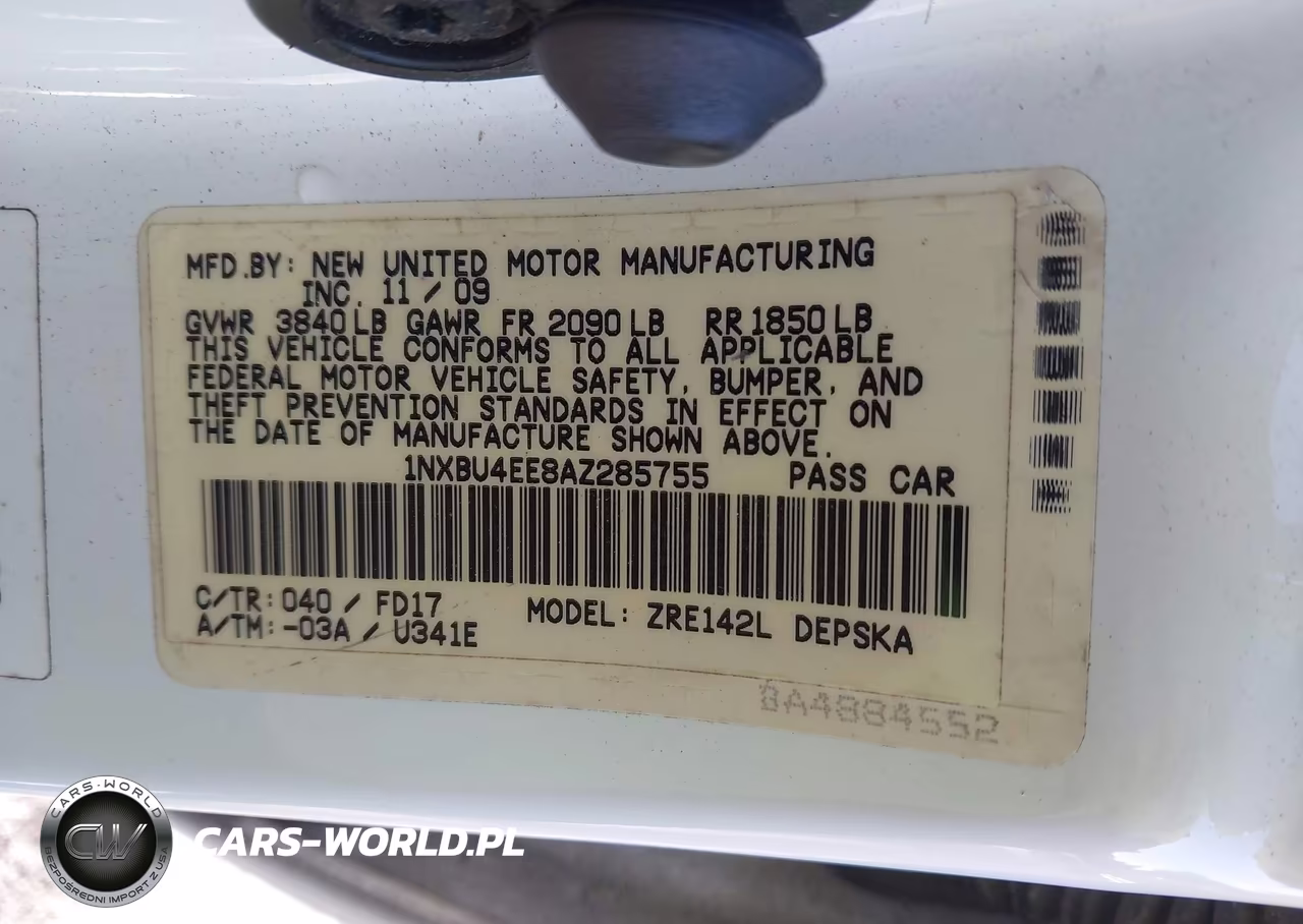 2010 Toyota Corolla S VIN:1NXBU4EE8AZ285755 - 9