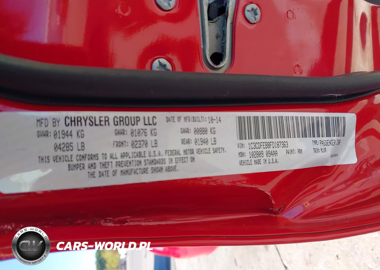 2015 Dodge Dart Gt VIN:1C3CDFEB8FD187363 - 9