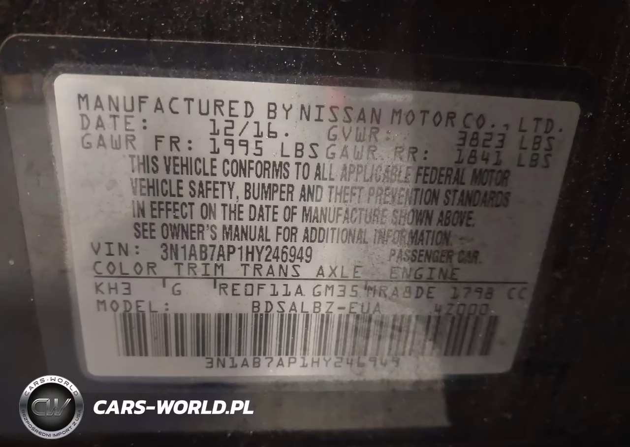 2017 Nissan Sentra S VIN:3N1AB7AP1HY246949 - 9