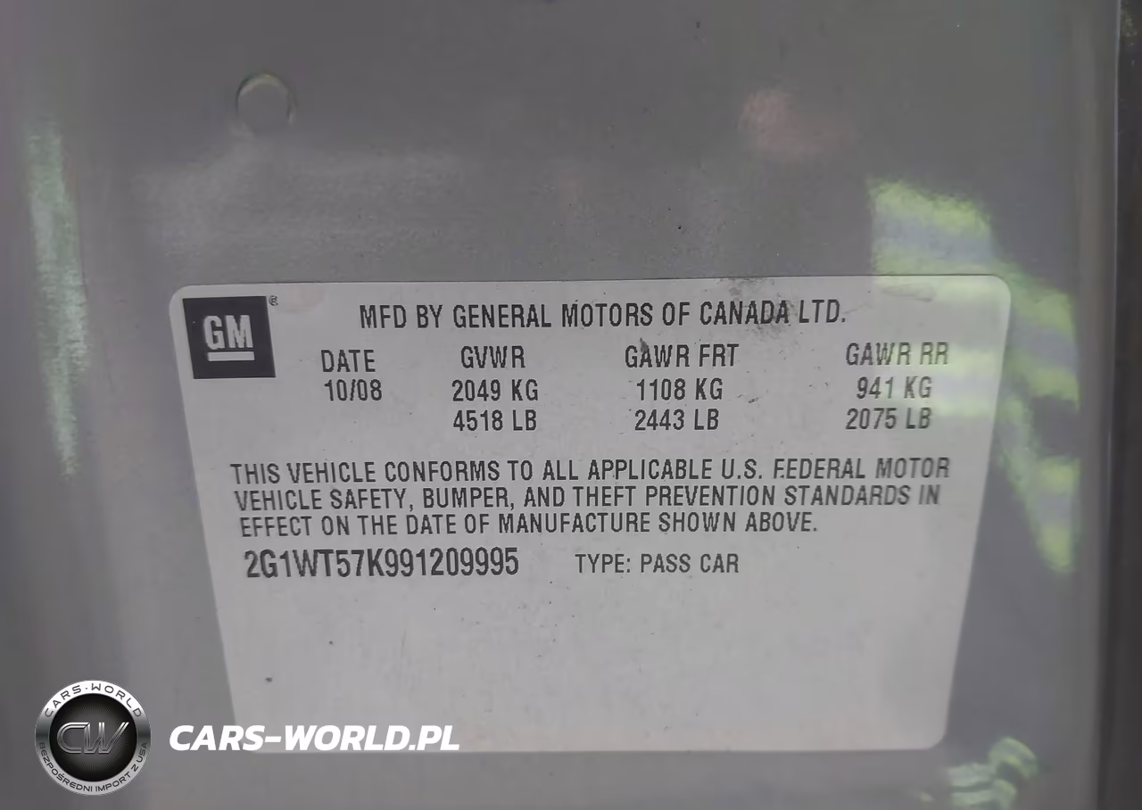 2009 Chevrolet Impala Lt VIN:2G1WT57K991209995 - 9