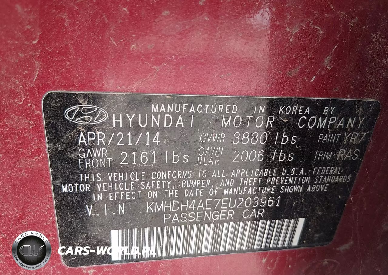 2014 Hyundai Elantra Se VIN:KMHDH4AE7EU203961 - 9