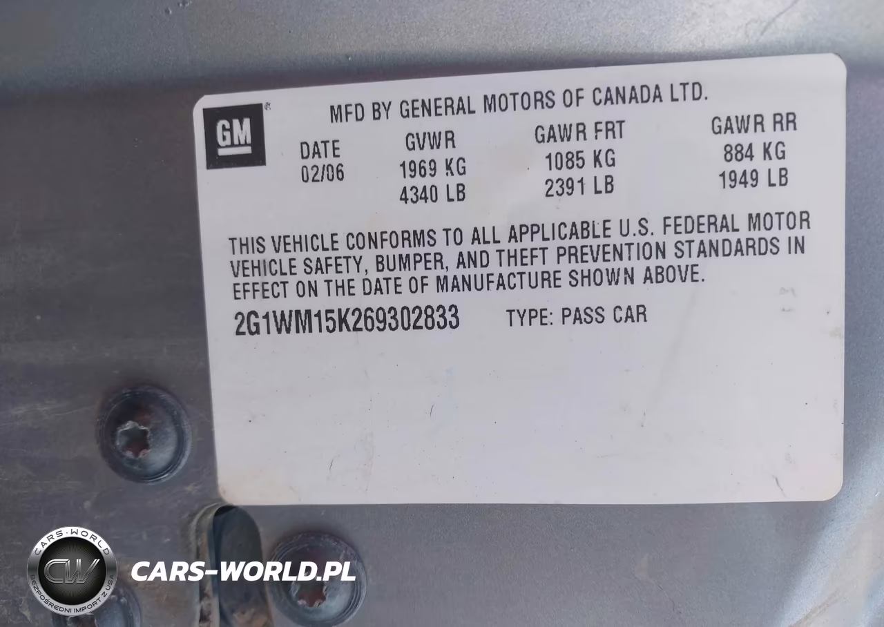 2006 Chevrolet Monte Carlo Lt VIN:2G1WM15K269302833 - 9