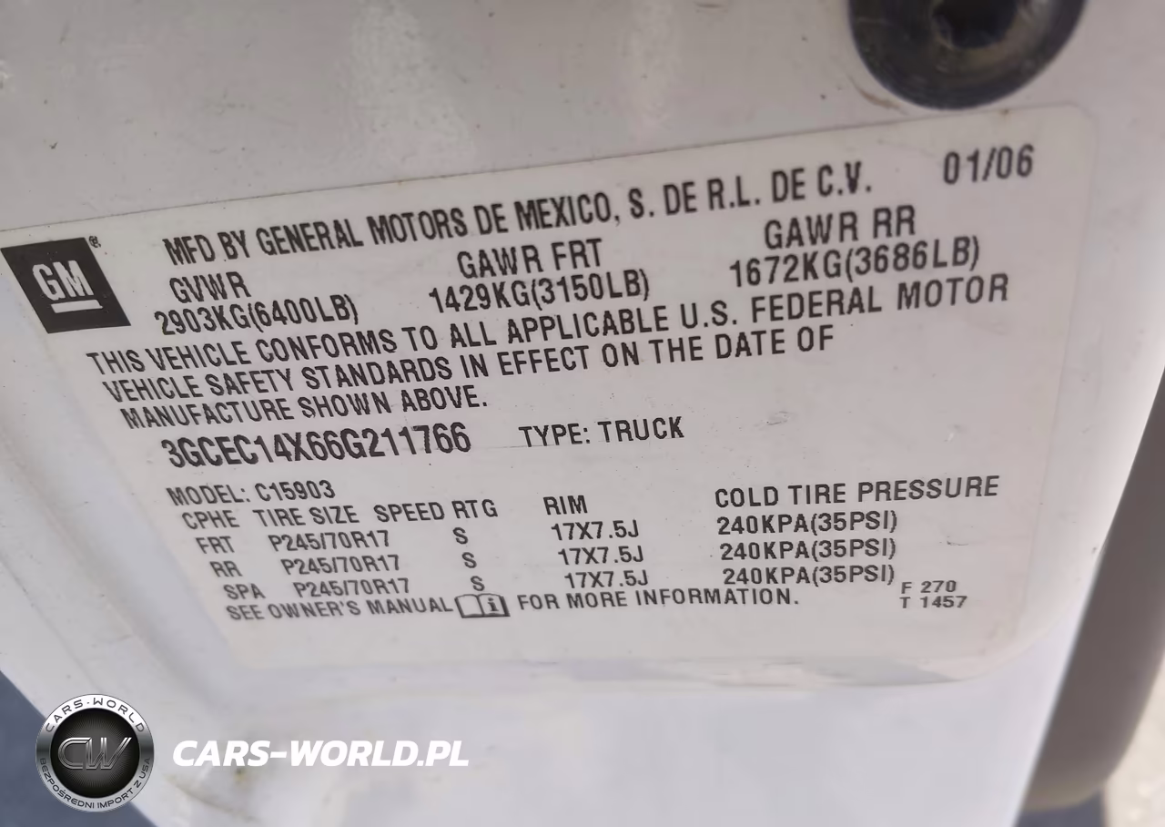 2006 Chevrolet Silverado 1500 Work Truck VIN:3GCEC14X66G211766 - 9
