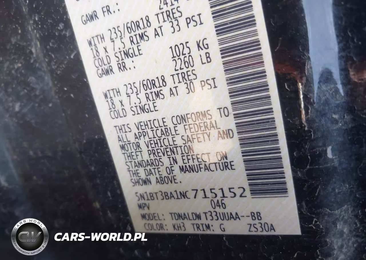 2022 Nissan Rogue Sv Fwd VIN:5N1BT3BA1NC715152 - 9