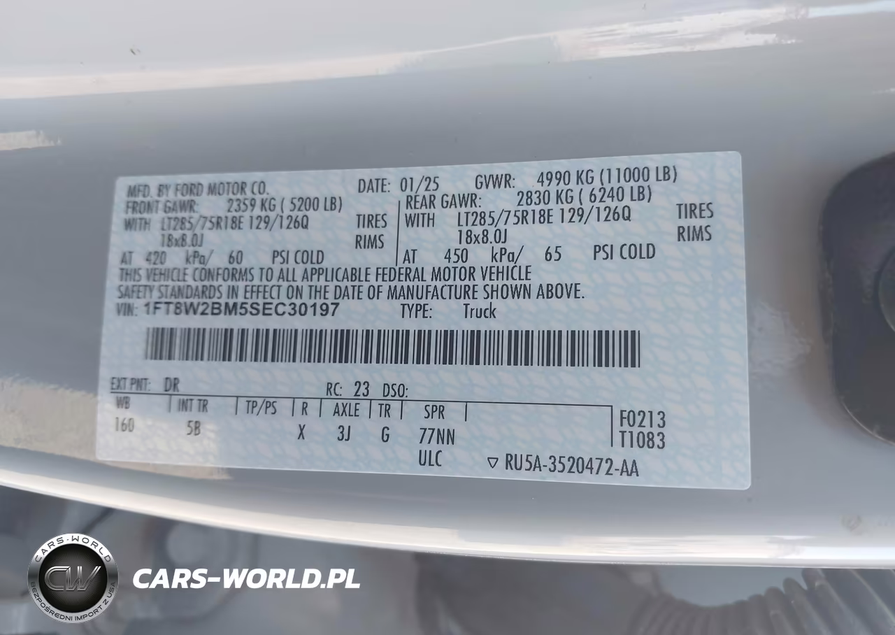 2025 Ford F-250 Lariat VIN:1FT8W2BM5SEC30197 - 9