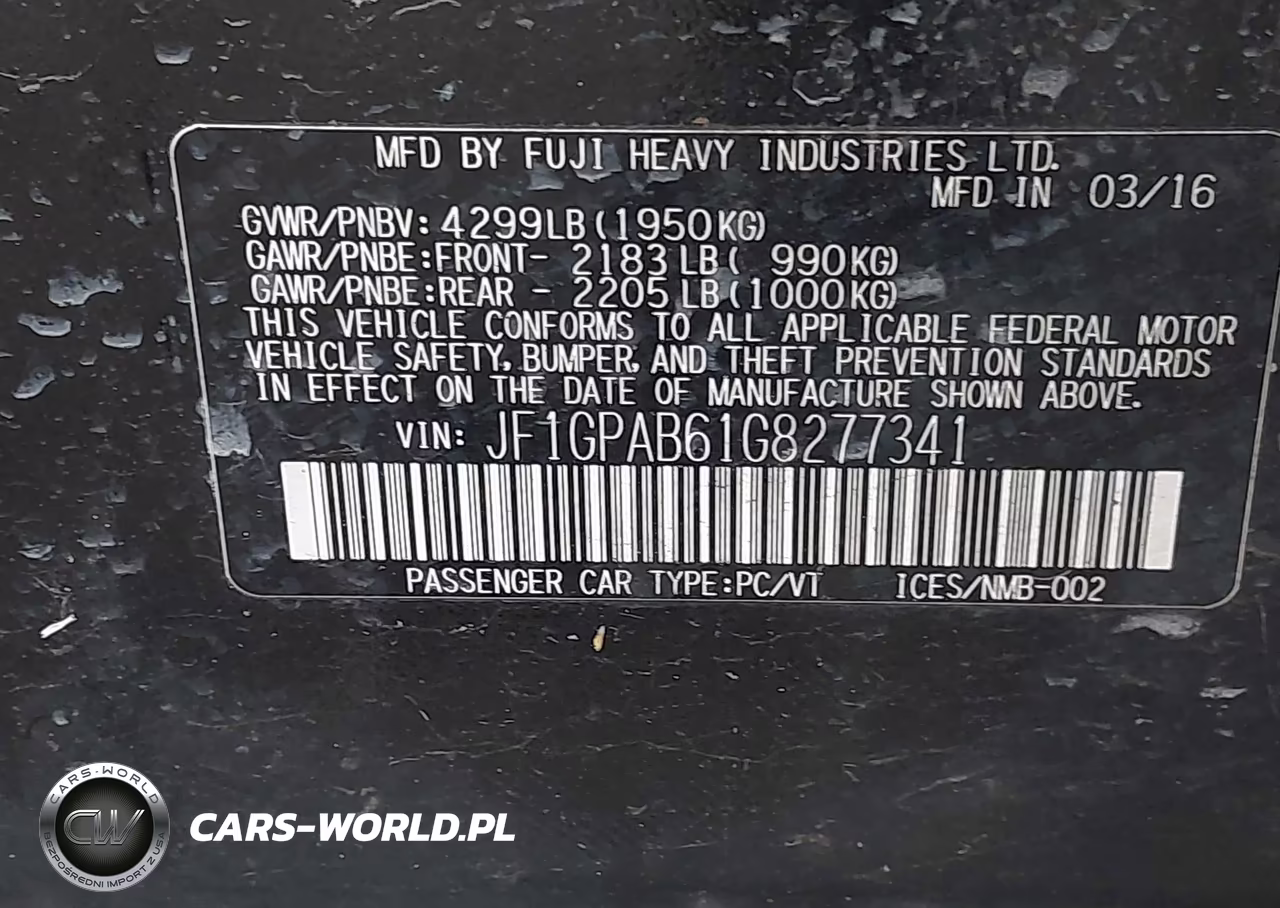 2016 Subaru Impreza 2.0I Premium VIN:JF1GPAB61G8277341 - 9