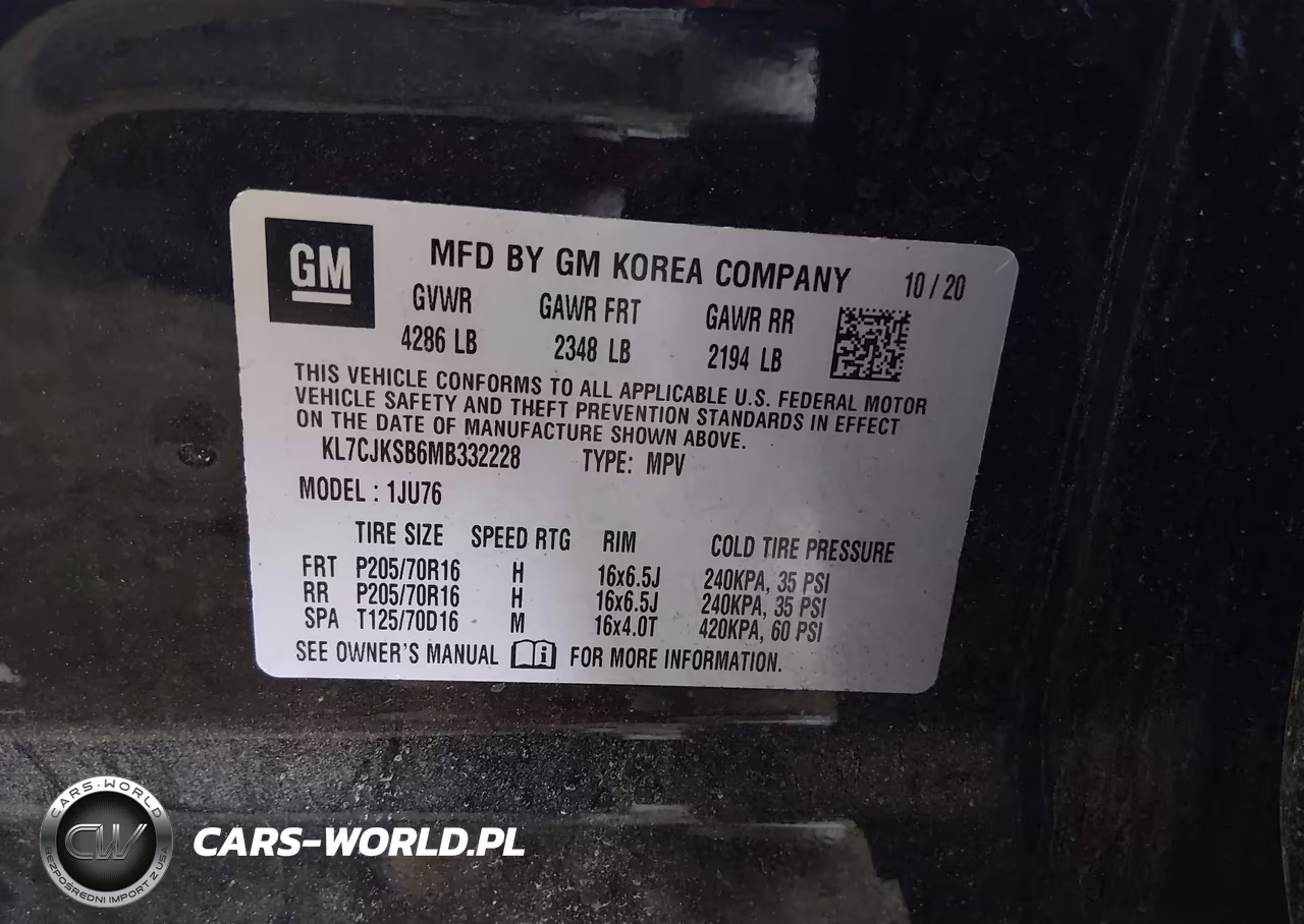 2021 Chevrolet Trax Fwd Ls VIN:KL7CJKSB6MB332228 - 9