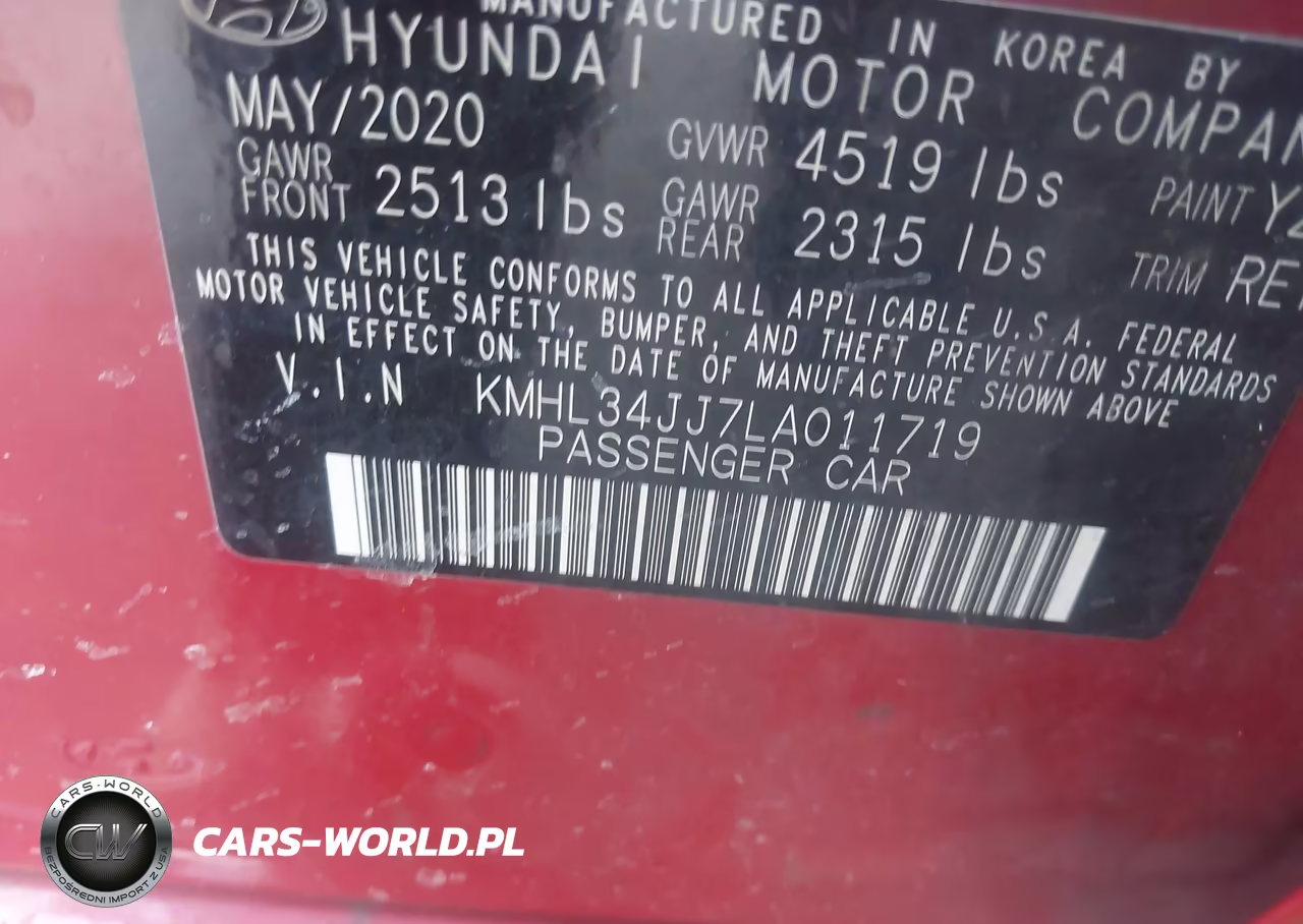2020 Hyundai Sonata Hybrid Sel VIN:KMHL34JJ7LA011719 - 9