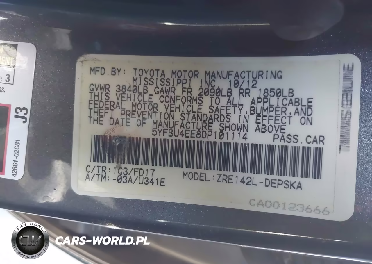 2013 Toyota Corolla S VIN:5YFBU4EE8DP101114 - 9
