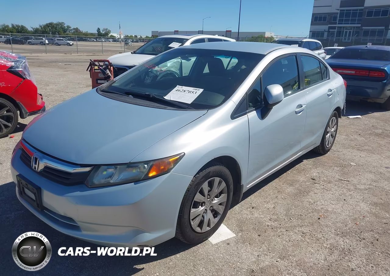 2012 Honda Civic Lx VIN:19XFB2F55CE319733 - 2