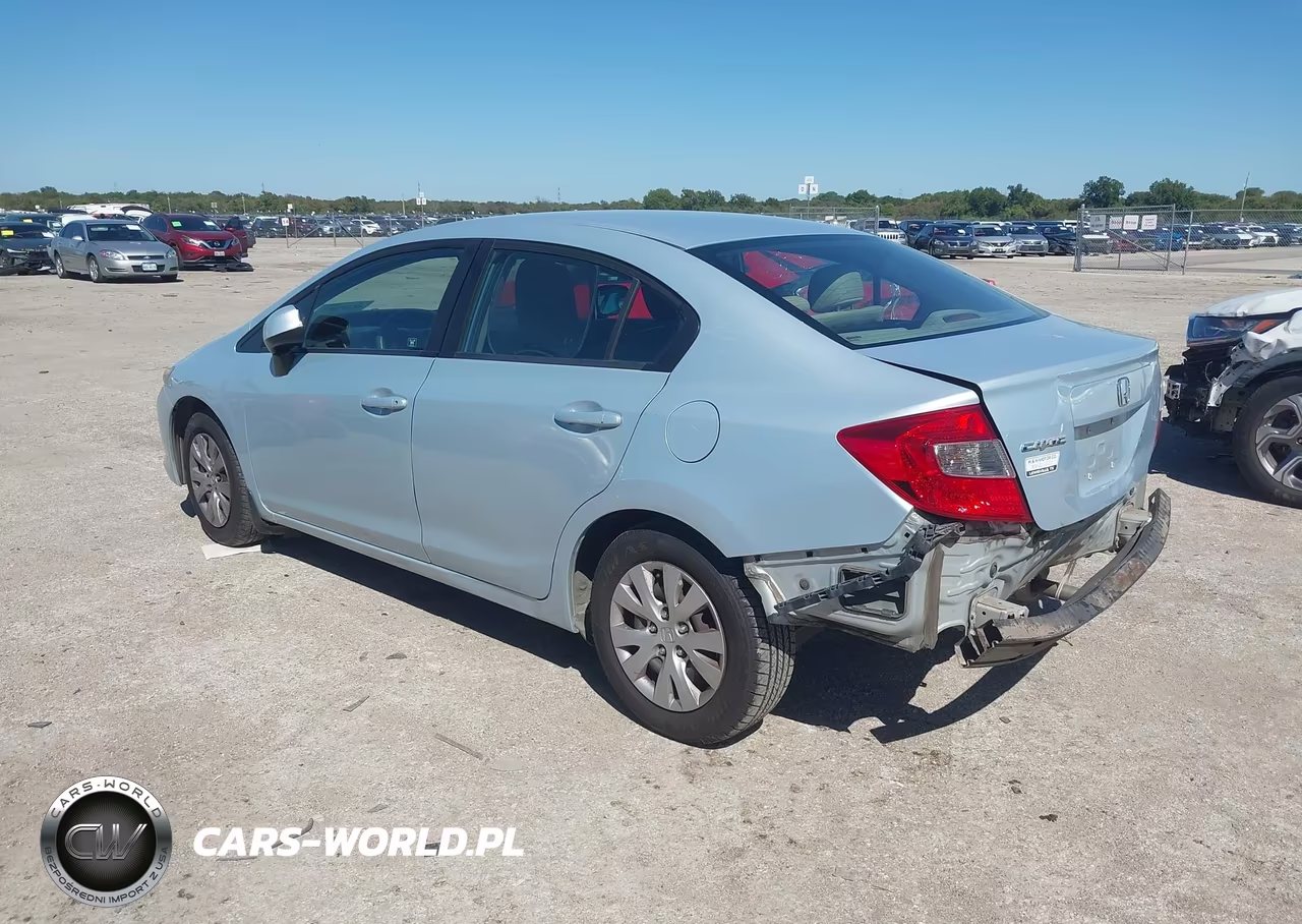 2012 Honda Civic Lx VIN:19XFB2F55CE319733 - 3