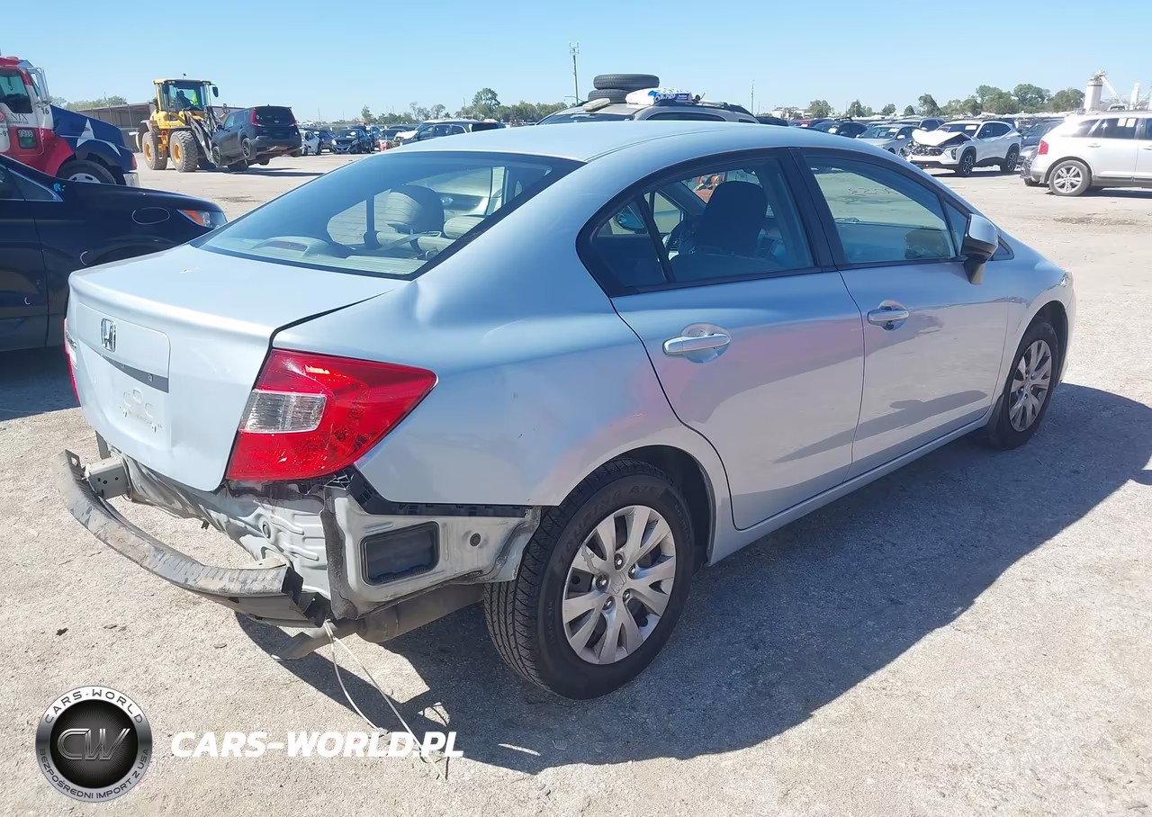 2012 Honda Civic Lx VIN:19XFB2F55CE319733 - 4