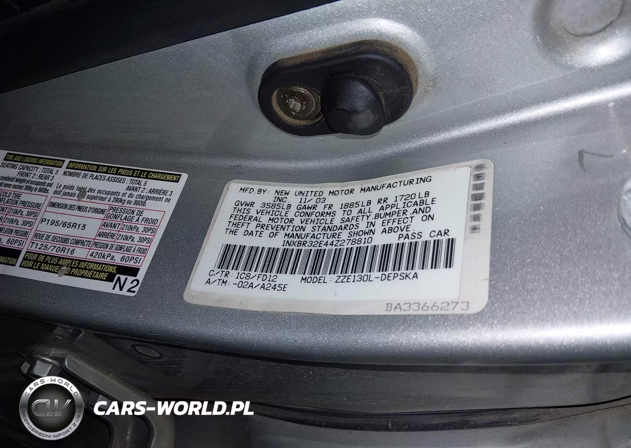 2004 Toyota Corolla S VIN:1NXBR32E44Z278810 - 9