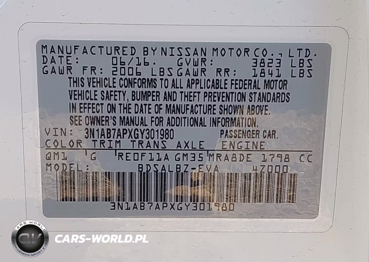 2016 Nissan Sentra S VIN:3N1AB7APXGY301980 - 9