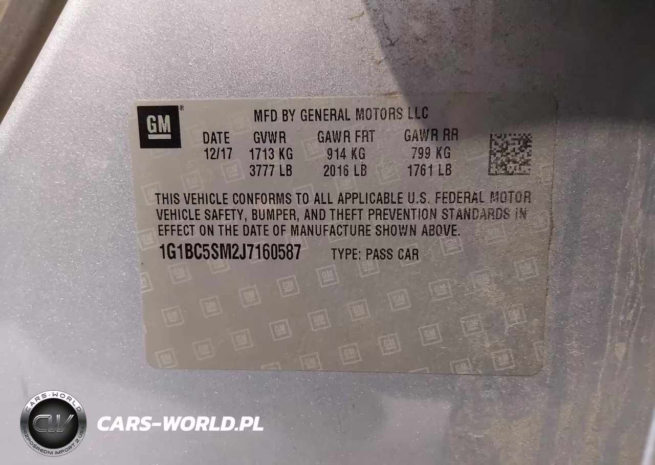 2018 Chevrolet Cruze Ls Auto VIN:1G1BC5SM2J7160587 - 9